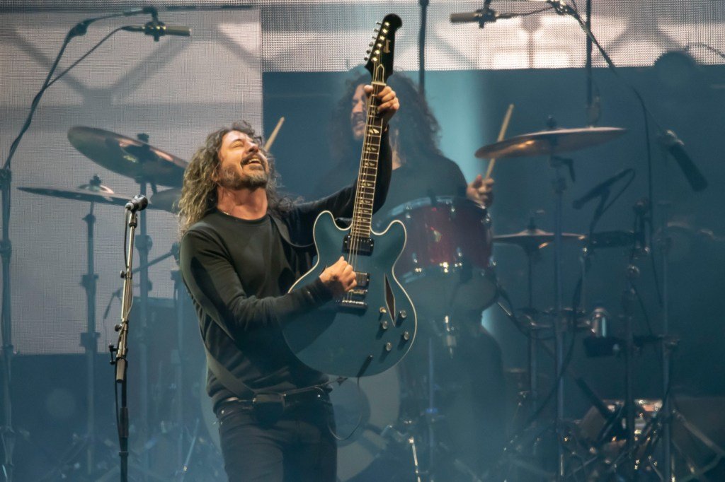 Foo Fighters play on day one of the Corona Capital festival on Friday, Nov. 14 in Mexico City. Oc...