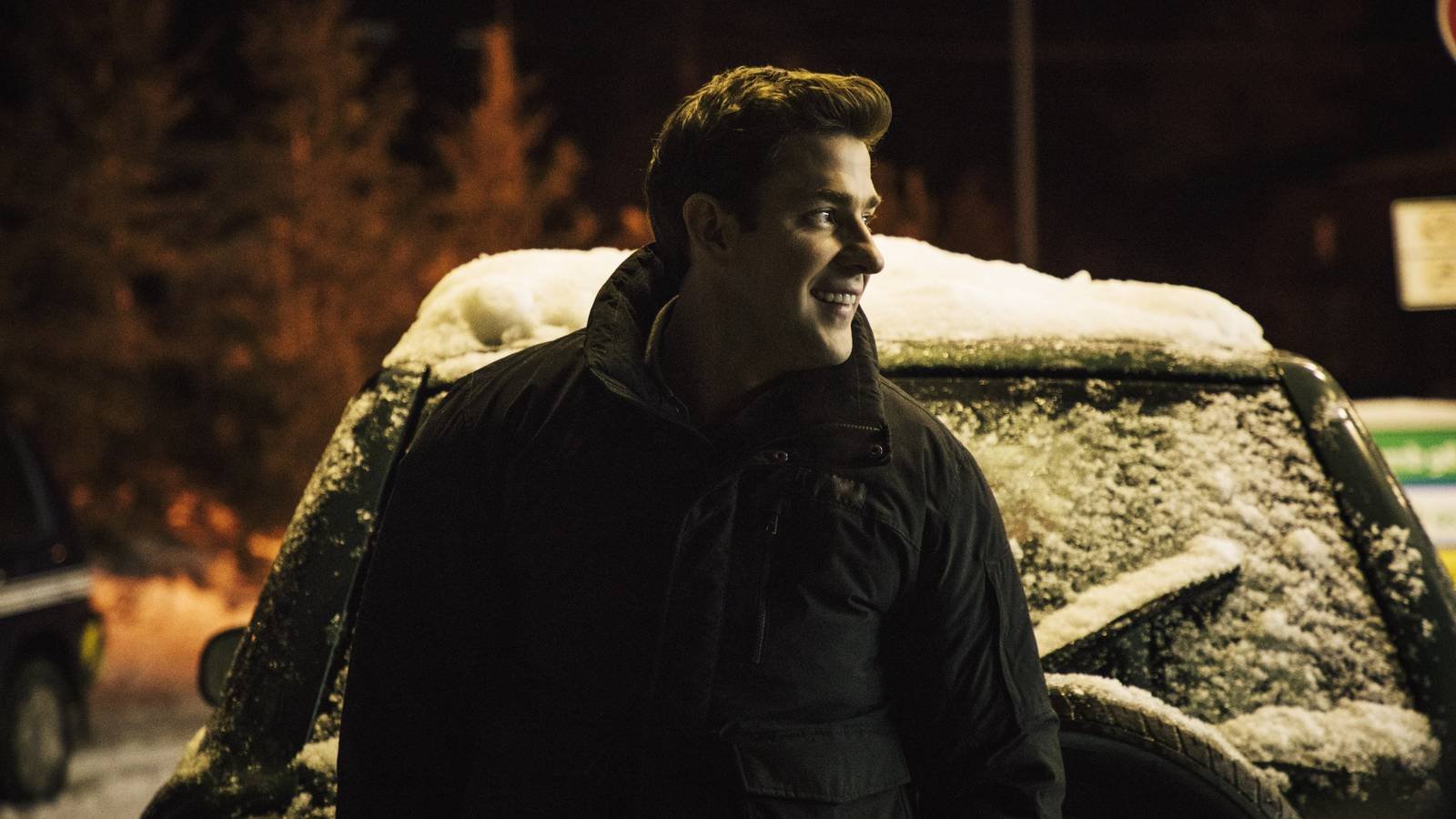 John Krasinski as Jack Ryan smiling in Tom Clancy's Jack Ryan