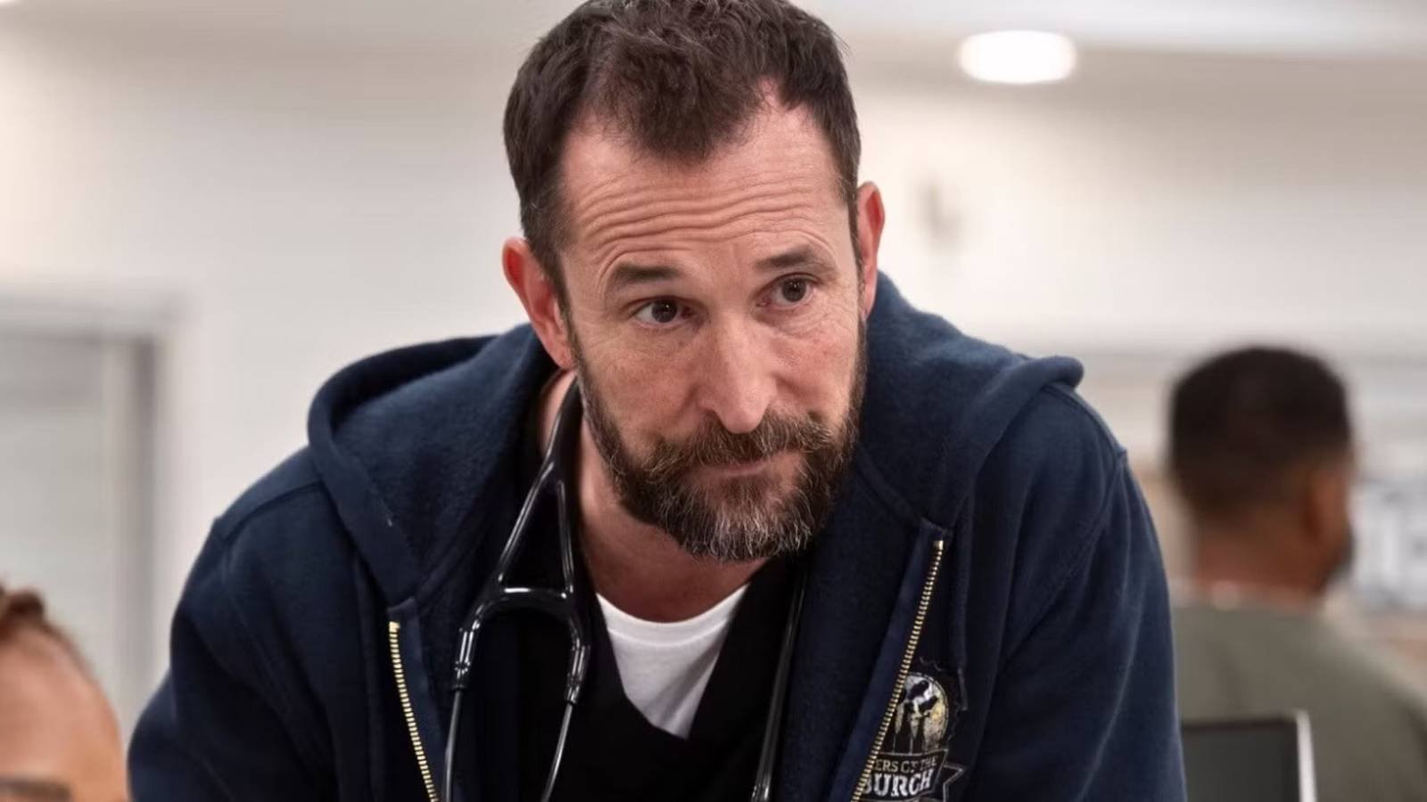 Noah Wyle as Michael "Robby" Robinavitch in HBO Max's The Pitt.