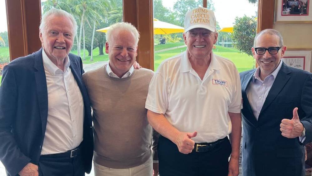 Jon Voight, Steven Paul, Donald Trump and Scott Karol. (Photo courtesy of Paul.)