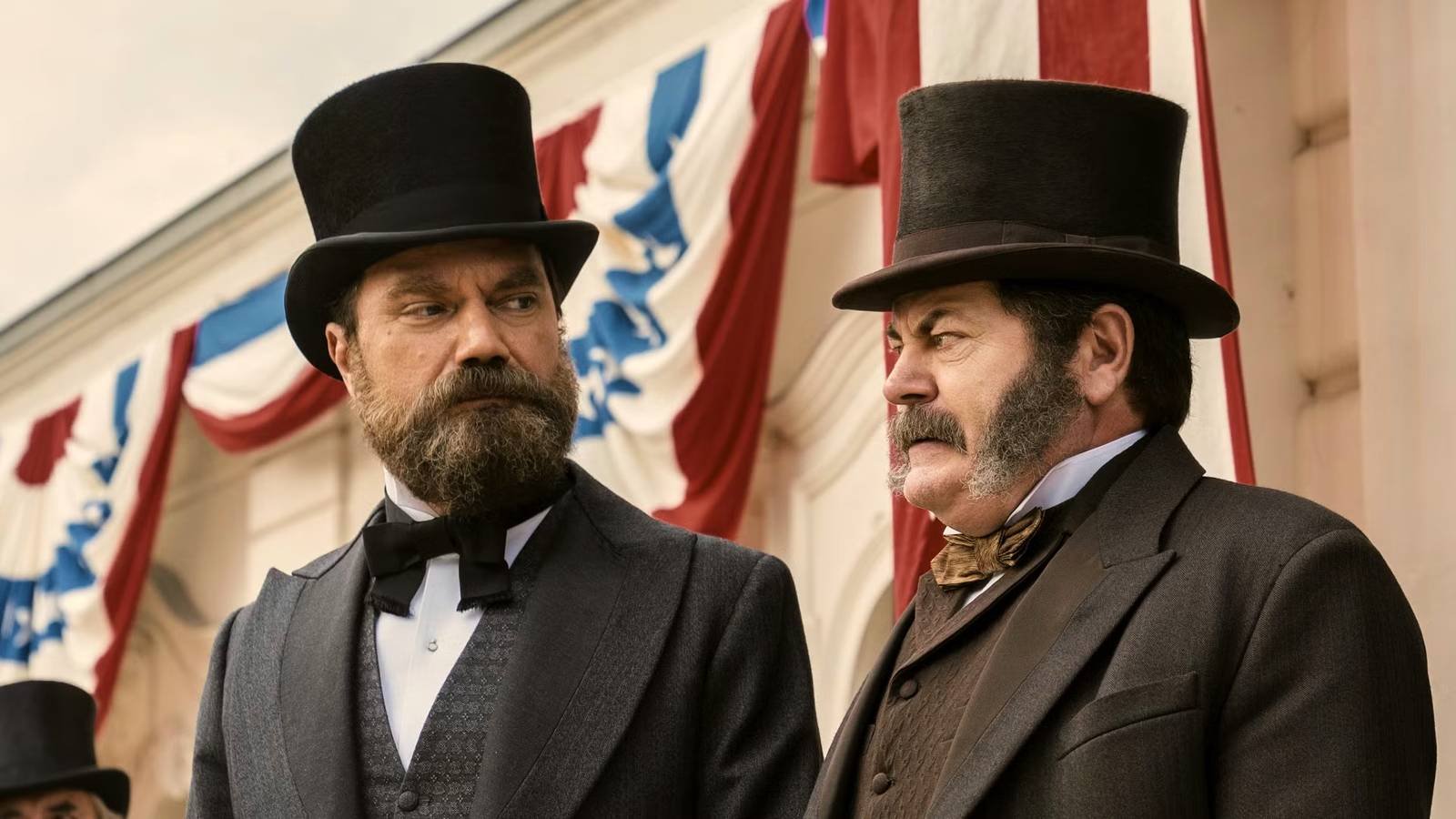Michael Shannon and Nick Offerman in Death by Lighting