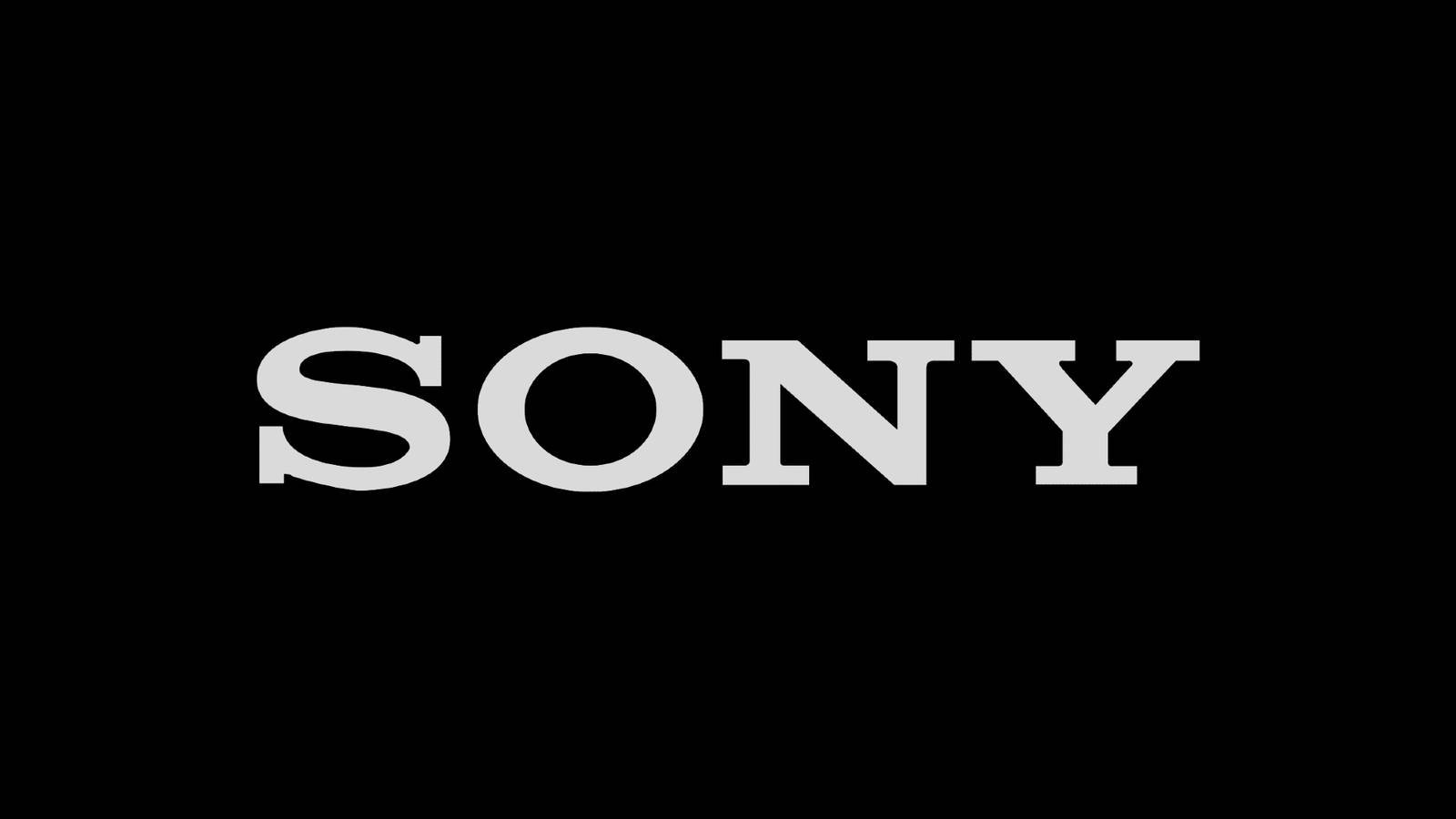 The Sony logo on a black backdrop