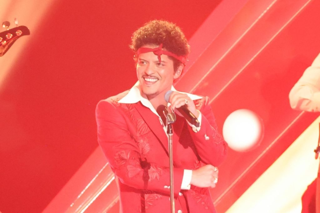 Bruno Mars performs onstage at the 68th GRAMMY Awards held at the Crypto.com Arena on Feb. 1, 202...