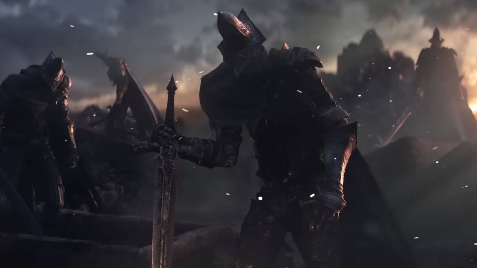 The Abyss Watchers from Dark Souls 3 rise from the dead.