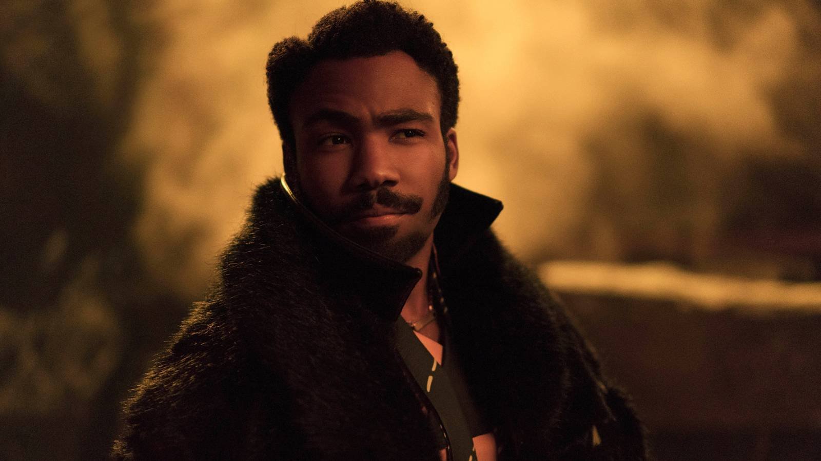 Donald Glover as young Lando Calrissian looking suave in Solo A Star Wars Story
