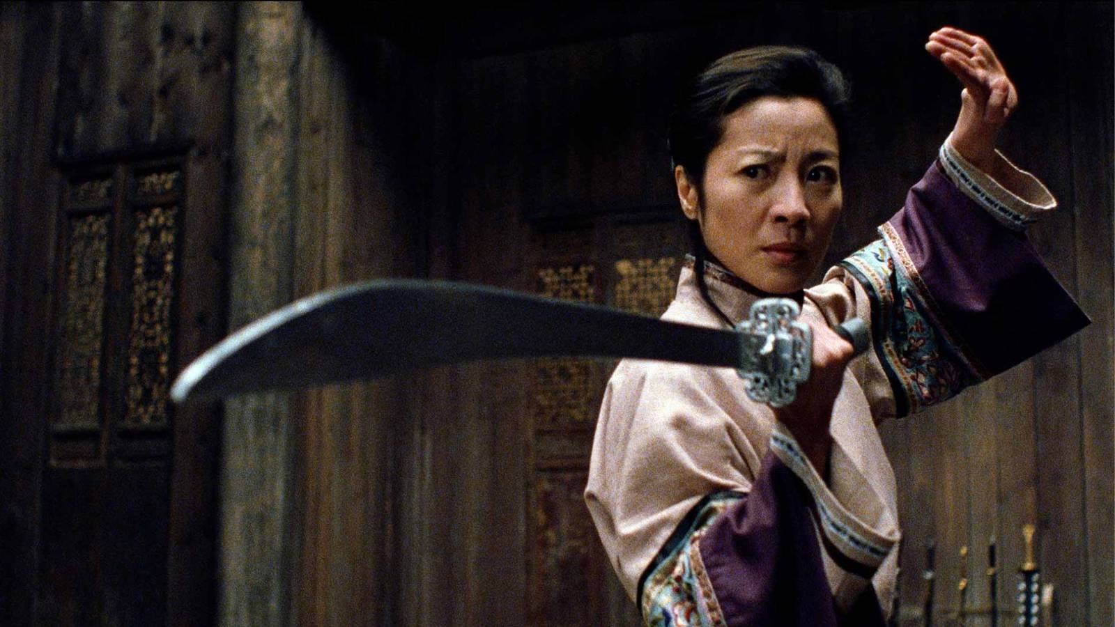 Michelle Yeoh as Yu Shu Lien in Crouching Tiger, Hidden Dragon