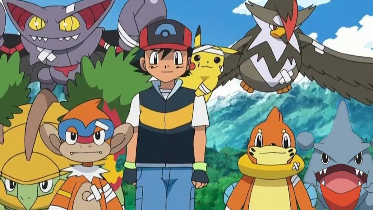 Ash Pokémon Sinnoh team full