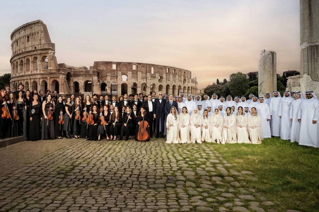 The Saudi National Orchestra and Choir in Rome Fabrizio Cestasri/Courtesy of Billboard Arabia