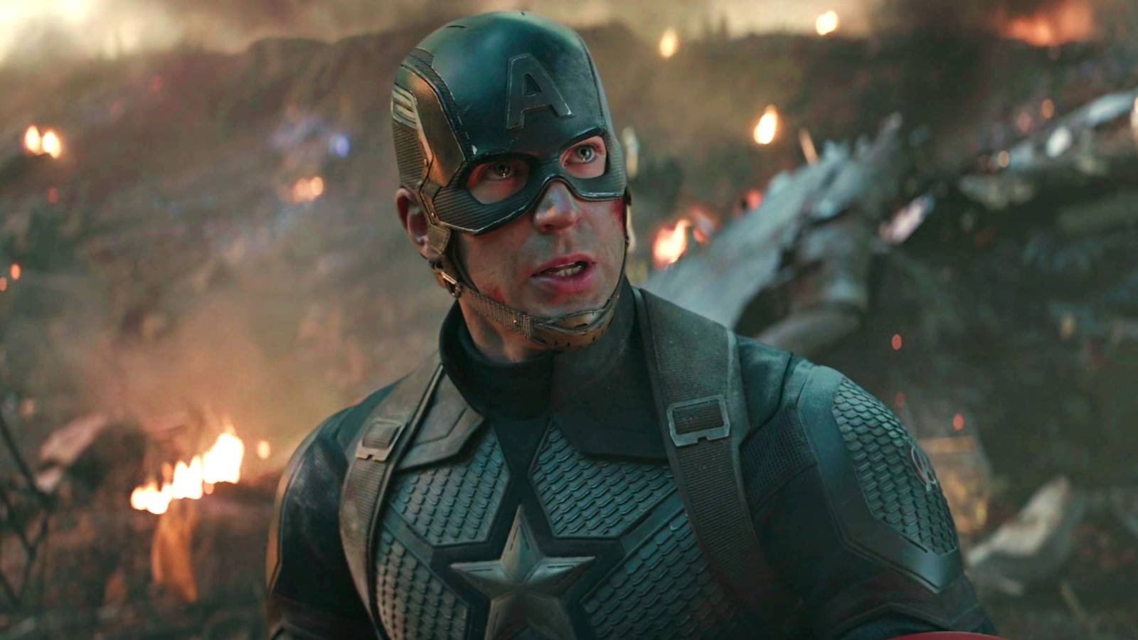 Chris Evans as Steve Rogers / Captain America in Avengers: Endgame battlefield