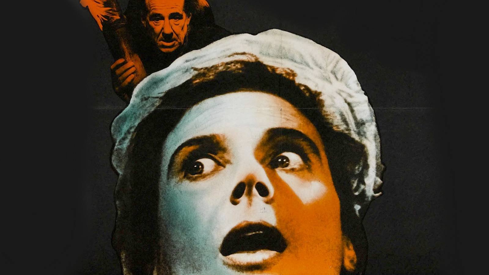 A woman screaming on the Demons of the Mind poster