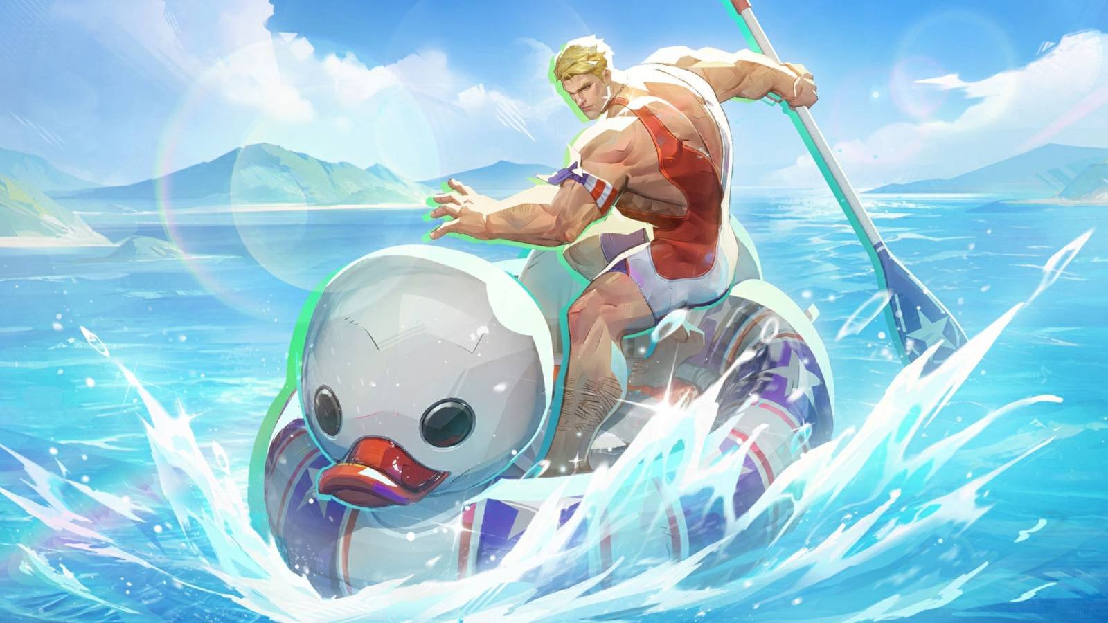Captain America's Seaside Sentinel skin in Marvel Rivals.