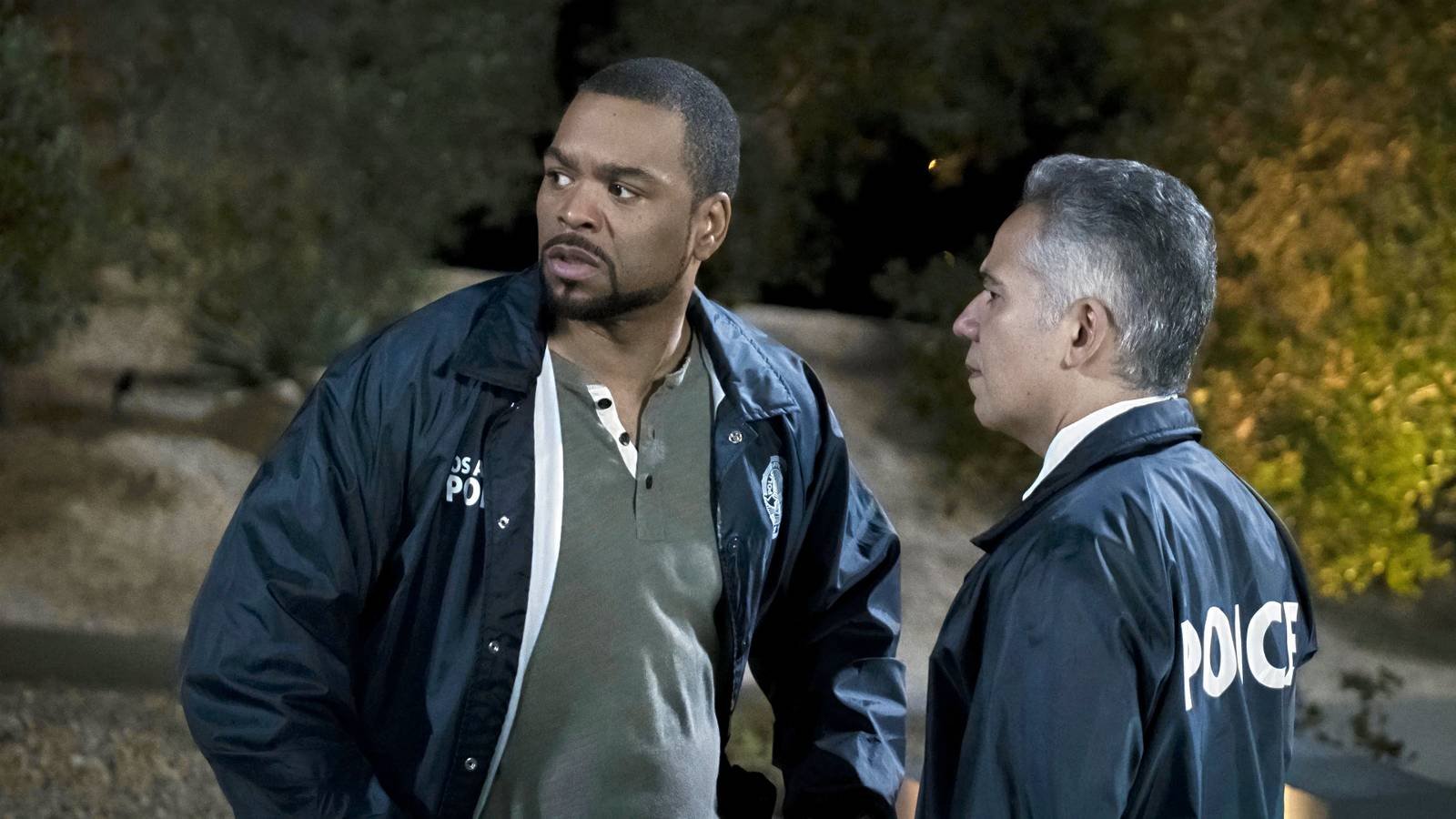 Method Man and John Ortiz as police officers in Peppermint.