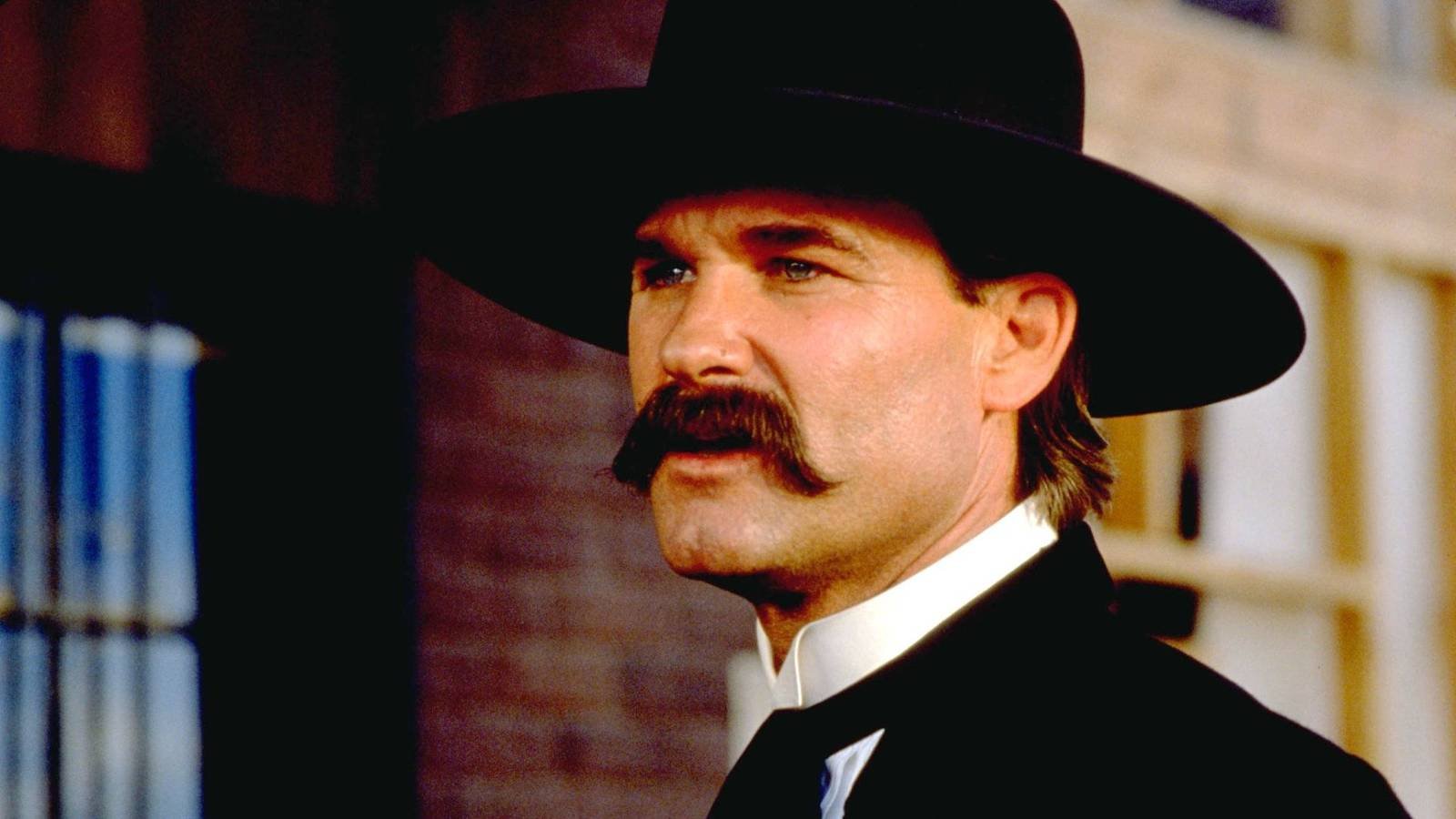 Kurt Russell as Wyatt Earp in Tombstone.
