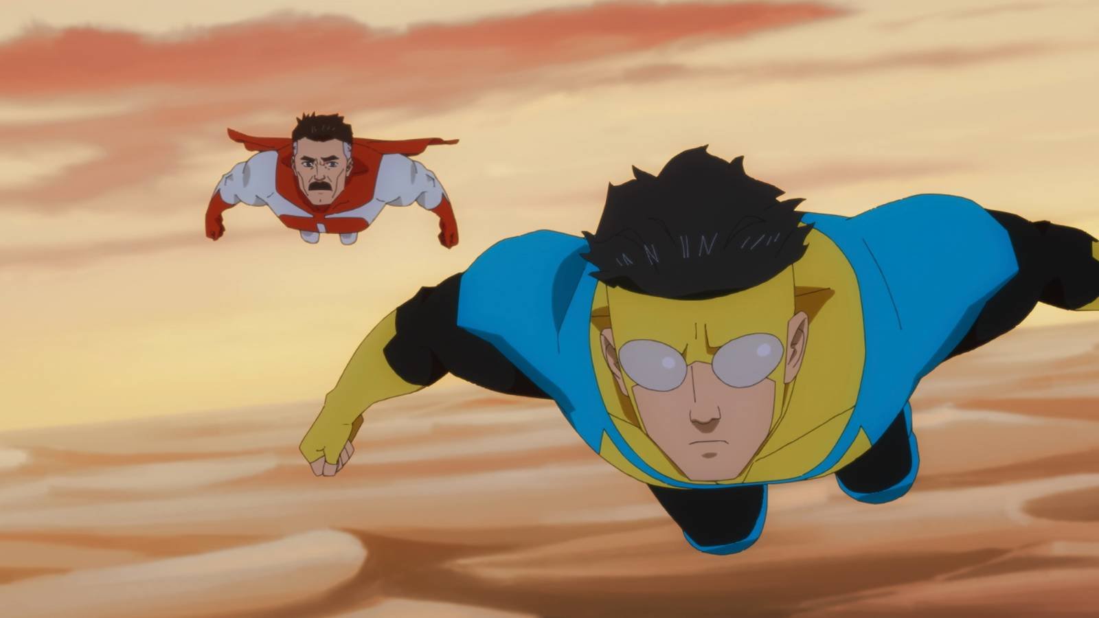 Omni-Man and Mark in Invincible